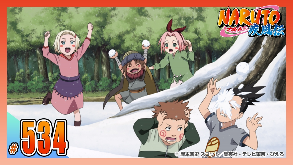 NARUTO まとめて NARUTO-ナルト- 疾風伝 2013年放送 第五百三十四話 悲しい天気雨
