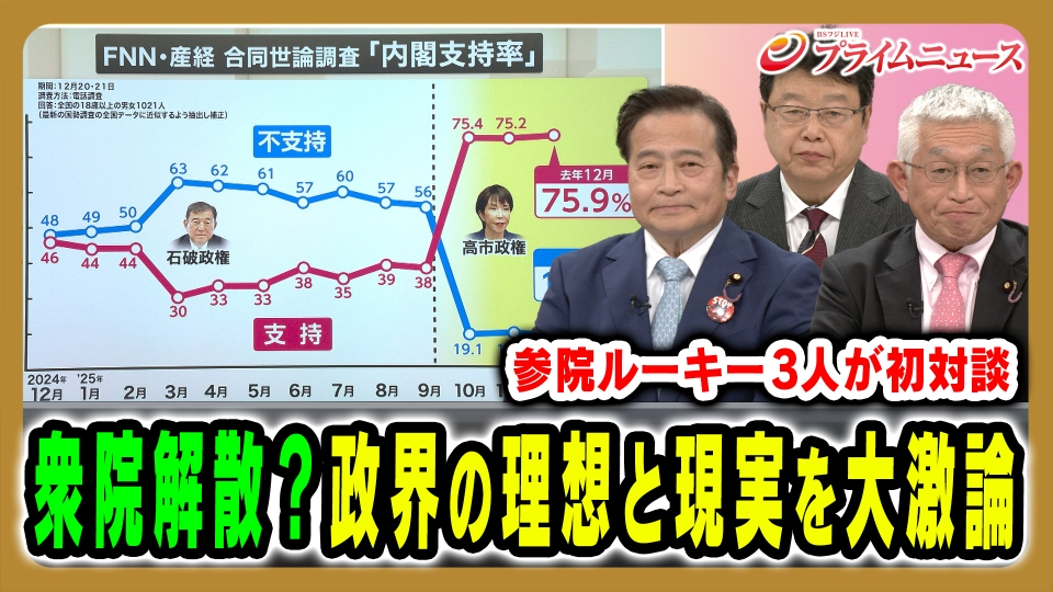 プライムニュース 1月12日(月)放送分 泉房穂＆北村晴男＆ラサール石井