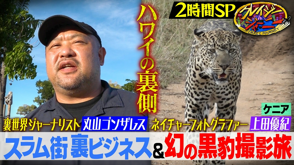 丸山ゴンザレス・ハワイの闇第2弾！スラム街に徹底取材＆新ジャーニー登場！110年ぶりに確認された幻のクロヒョウ捜索 thumbnail