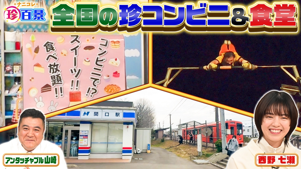 ナニコレ珍百景 3月23日(日)放送分 全国珍コンビニ＆食堂SP！駅と一体