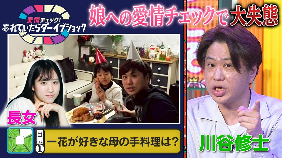 ぽかぽか 5月6日(水)放送分 水曜（2）川谷が娘への愛情チェックQで大