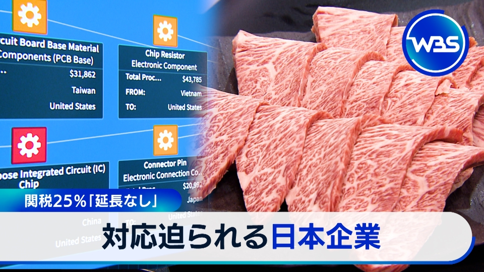 WBS（ワールドビジネスサテライト） 7月9日(水)放送分 トランプ関税