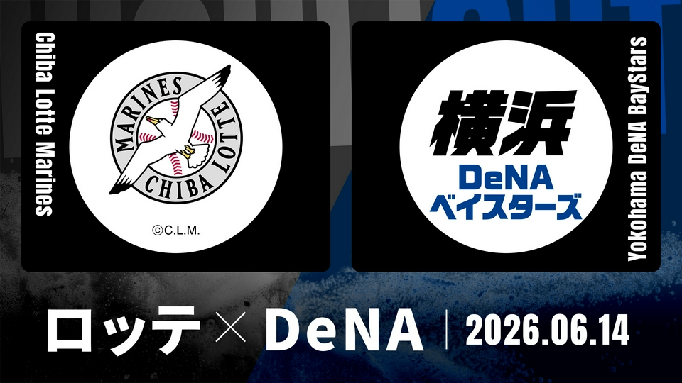 横浜DeNA vs千葉ロッテ　野球チケット プロ野球ハイライト 6月14日(日)放送分 千葉ロッテ vs. DeNA 6月14日