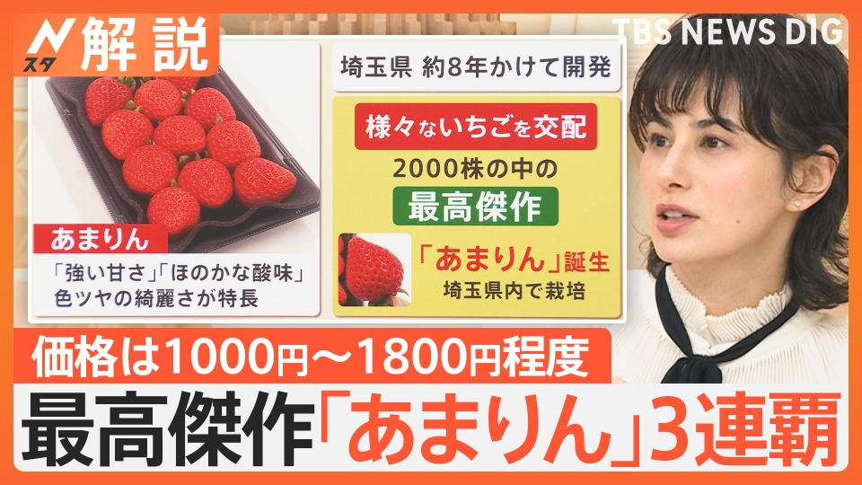 TBS NEWS DIG Powered by JNN 2月6日(木)放送分 いちご日本一！埼玉産
