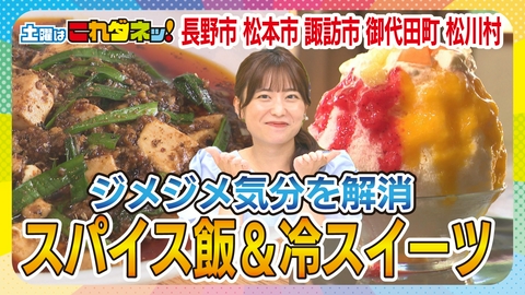 土曜はこれダネッ！ スパイス飯！しびれる辛ウマ中華＆12連発！涼スイーツ