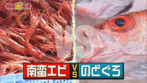 新潟全県民バラエティ 水曜見ナイト のどぐろか？南蛮エビか？　新潟県民はどっちを選ぶ？
