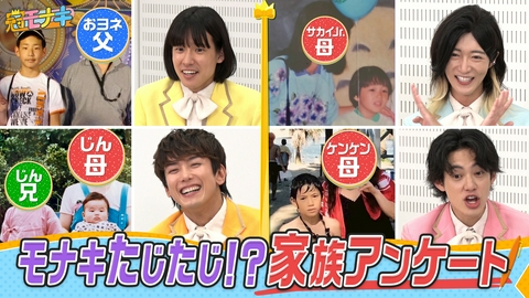 冠モナキ 家族アンケートで判明!!4人の素顔