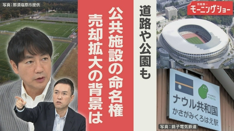 【羽鳥パネル】羽鳥慎一モーニングショー 公共施設の命名権　バス停も道路も公園も　広がる背景は