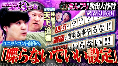 見取り図じゃん 【密着3ヵ月】ロコディ兎“芸人のフリ”脱出計画…大コント創り方編