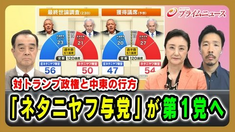 プライムニュース ネタニヤフ首相続投か？交代か？対トランプ政権と中東の行方