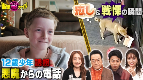 世界が騒然！本当にあった(秘)衝撃ファイル “12歳少年誘拐殺人 母に悪魔から（秘）電話＆癒し＆戦慄の瞬間大連発SP”