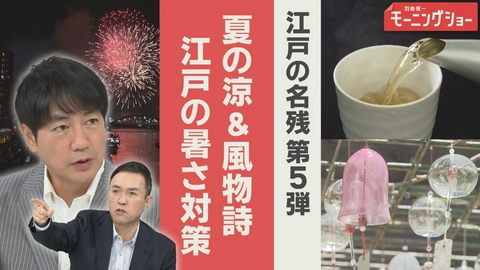 【羽鳥パネル】羽鳥慎一モーニングショー 江戸の“名残”第5弾　令和につながる“夏の涼”＆風物詩