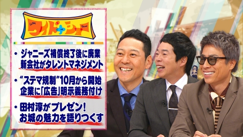 ワイドナショー お城大好き田村淳がプレゼン！お城の魅力を語る
