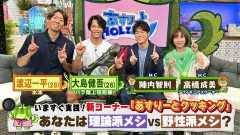 あすりーとHOLIDAY 超極端！アジア・アジアパラ大会メダル候補の注目選手２人の食事法に驚き！あすホリ