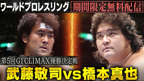ワールドプロレスリング 【第5回G1 CLIMAX優勝決定戦】武藤敬司vs橋本真也