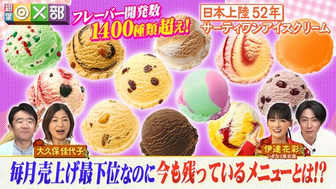 相葉◎×部 サーティワンアイスで雑学＆ワケありアイス推理