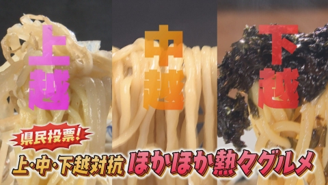 新潟全県民バラエティ 水曜見ナイト 県民投票！上・中・下越対抗ほかほか＆熱々グルメ対決