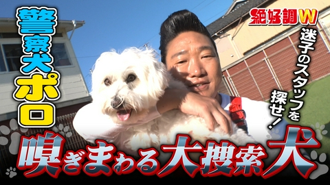 絶好調W 石川初！ミックス犬の警察犬ポロ