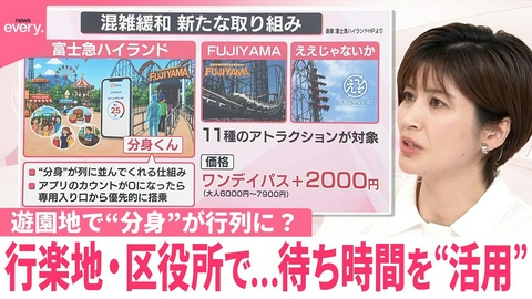 日テレNEWSセレクト 【なるほどッ！】行楽地･区役所で待ち時間を“活用” 遊園地で“分身”が行列に？区役所の繁忙期にクーポンも 混雑避けおトクに