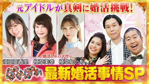 ぽかぽか 火曜（1）最新婚活事情を植草親子が解説SP