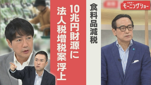 【羽鳥パネル】羽鳥慎一モーニングショー 食料品減税2年で10兆円財源は？「法人税増税案」浮上