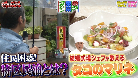 噂の！東京マガジン 住民問題視の「特区」民泊とは？