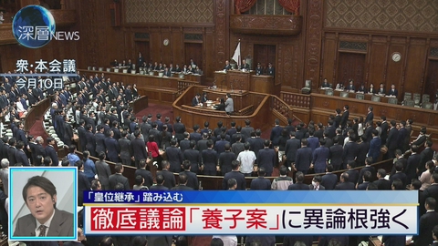 深層NEWS 「皇位継承」に踏み込む　徹底議論 「養子案」に異論根強く