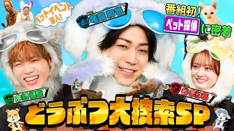 亀梨くんのワンにゃフル！ MC：亀梨和也！激かわ衝撃映像33連発＆初密着！凄腕ペット探偵の脱走ネコ大捜査