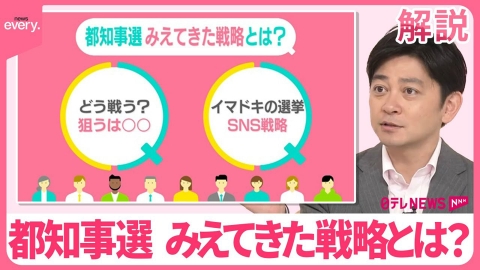 日テレNEWSセレクト 【東京都知事選】戦略は？「人が少ない地域から…」川上戦術、過密日程で“金融街ツアー”  SNSも舞台【#みんなのギモン】