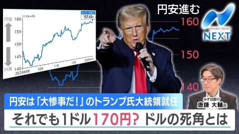 NIKKEI NEWS NEXT 1ドル160円再来？強いドルに潜む死角/中古マンション爆上げ