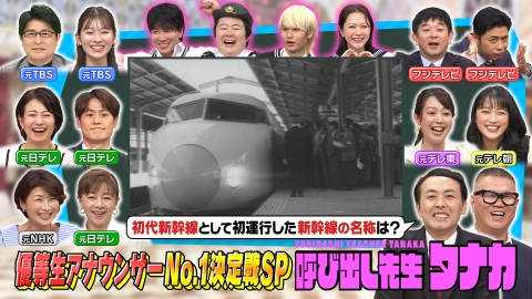 呼び出し先生タナカ アナウンサーなら知ってて当然！？ニュース問題＆難読原稿読み