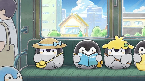 コウペンちゃん #68「夏の電車に乗って」