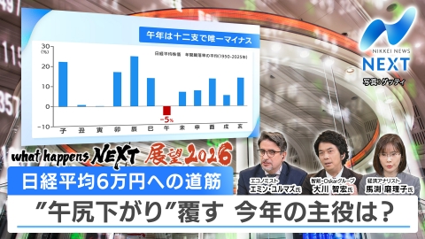 NIKKEI NEWS NEXT 大発会の日経平均株価1493円高・ベネズエラ攻撃はどこ吹く風…