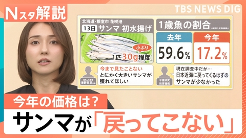 TBS NEWS DIG Powered by JNN 秋の味覚「サンマ」に異変？【Nスタ】