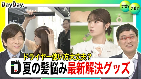 DayDay. 「湿気の広がり・うねり」を解消！？予防法をプロが伝授！ドライヤーテク【ナゼ？ナゼ？】