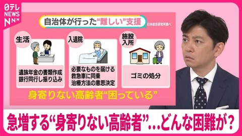 日テレNEWSセレクト 5月10日(金)放送分 【急増する“身寄りない高齢者”】部屋の賃貸、ごみ処理…どんな困難が？ 「納骨」まで公的に支援へ