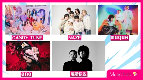Music Lab W CANDY TUNE/NAZE/ano/muque/離婚伝説