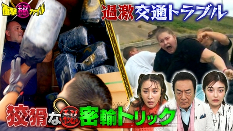 世界が騒然！本当にあった(秘)衝撃ファイル “摘発の瞬間！国境警備VS密輸組織！恐るべき手口＆緊迫バトル（秘）実際の事件映像SP”