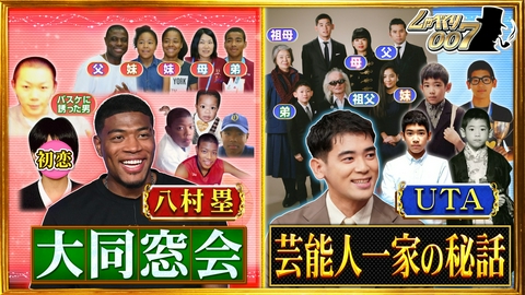 しゃべくり007 世界のNBAスター八村塁降臨!華麗なる一族UTA!