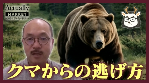 Actually MARKET 知られざる食の世界 背中を見せたら終わり!? 命を守るクマ遭遇時の正しい対処法を徹底解説！