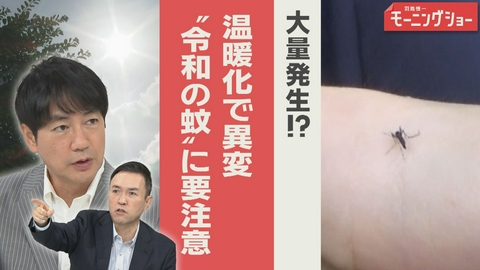 【羽鳥パネル】羽鳥慎一モーニングショー 大量発生!?“令和の蚊”　温暖化影響で生態に異変も
