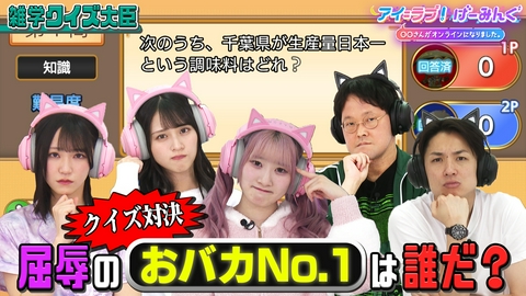アイ＝ラブ！げーみんぐ ～〇〇さんがオンラインになりました～ 「雑学クイズ大臣」で、アイ＝ラブ！げーみんぐ!!