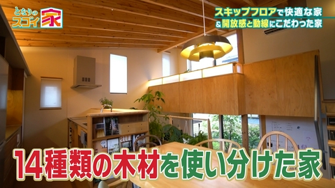 となりのスゴイ家 【14種類の木材】使い分けた【スキップフロア】▼人生2軒目もスゴイ家!?