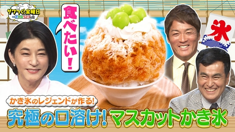 ザワつく！ 金曜日 猛暑到来！全国の絶品ご当地かき氷が大集結！食事権をかけたルーレットで大盛り上がり