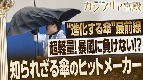 カンブリア宮殿 常識破りの「傘」メーカー！すごい機能で累計2億本