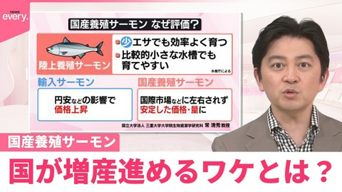 日テレNEWSセレクト 【なるほどッ！】“国産養殖サーモン”国が増産進めるワケとは？