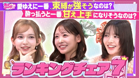 FRUITS ZIPPERのNEW KAWAIIってしてよ？ 【一番甘え上手なのは誰？】ランキングチェア7