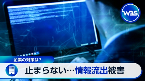 ＷＢＳ（ワールドビジネスサテライト） 相次ぐ情報流出!被害企業のその後は?▼数時間で研究が完了!?AI創薬とは