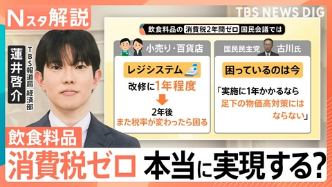 TBS NEWS DIG Powered by JNN 「消費税ゼロ」どうなる【Nスタ】