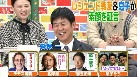 ぽかぽか 木曜（2）戦友＆息子が明かす！森保監督の素顔